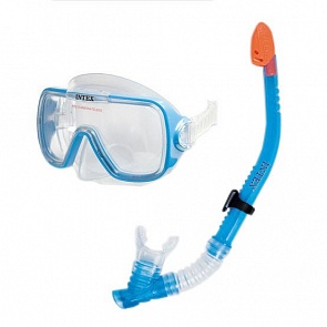 Набор для плавания с маской и трубкой Бегущий по волнам, от 8 лет (Intex, с55950)